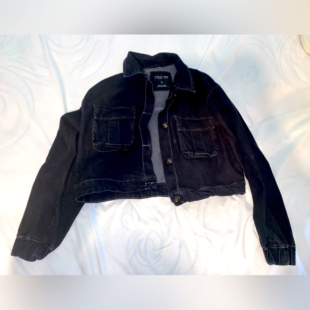 Black jean jacket